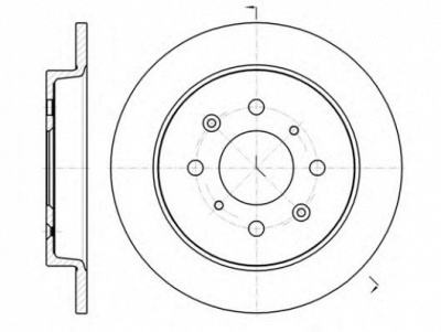 KAWE 6139500 -  Тормозной диск