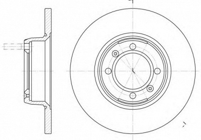 KAWE 614200 -  Тормозной диск