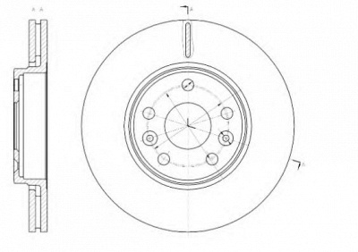 KAWE 6143010 -  Тормозной диск