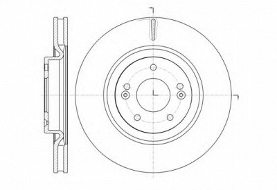 KAWE 6143610 -  Тормозной диск