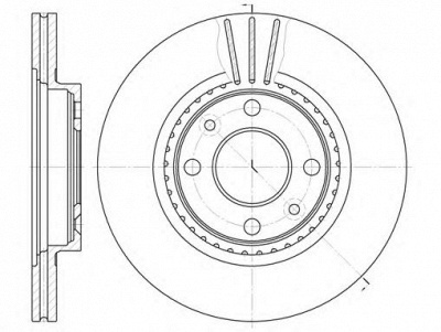 KAWE 614410 -  Тормозной диск