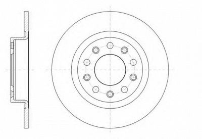 KAWE 6144500 -  Тормозной диск