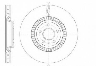 KAWE 6144610 -  Тормозной диск