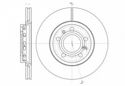 KAWE 6144710 -  Тормозной диск