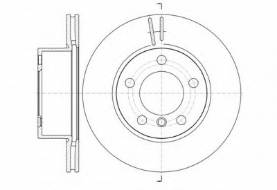 KAWE 6144810 -  Тормозной диск