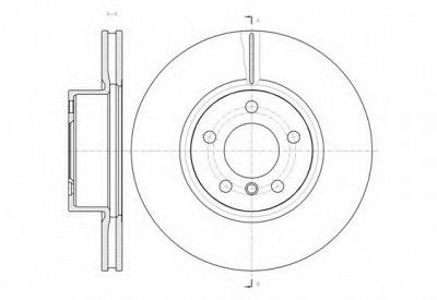 KAWE 6145410 -  Тормозной диск