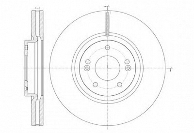KAWE 6146210 -  Тормозной диск