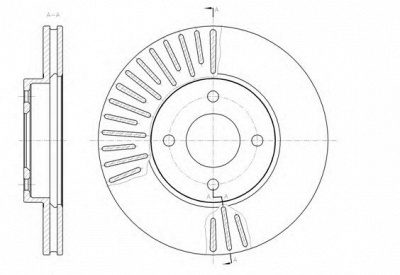 KAWE 6146710 -  Тормозной диск