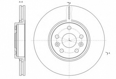 KAWE 6147710 -  Тормозной диск