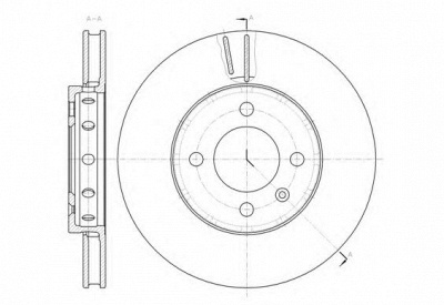KAWE 6148410 -  Тормозной диск