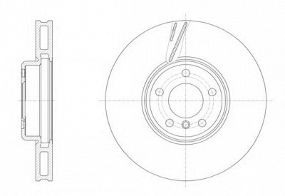 KAWE 6155210 -  Тормозной диск