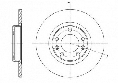 KAWE 6155500 -  Тормозной диск