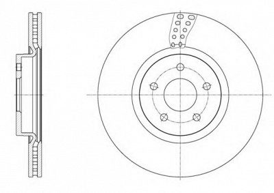 KAWE 6156110 -  Тормозной диск