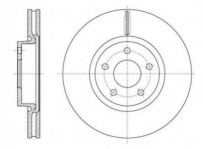 KAWE 6156210 -  Тормозной диск