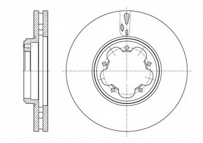 KAWE 6156310 -  Тормозной диск