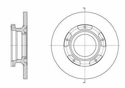 KAWE 6156400 -  Тормозной диск