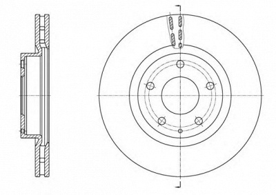 KAWE 6157410 -  Тормозной диск