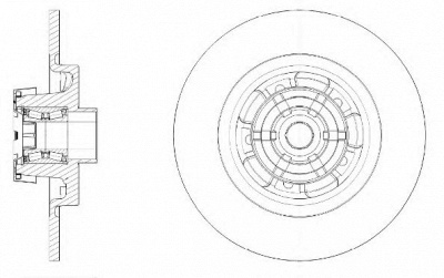 KAWE 6159120 -  Тормозной диск
