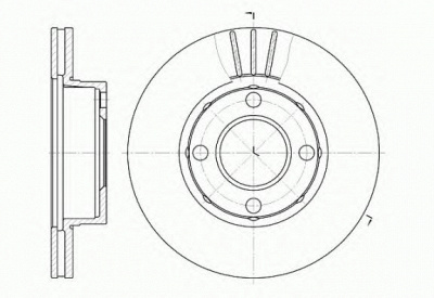 KAWE 617710 -  Тормозной диск