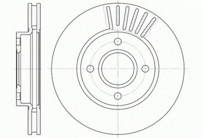KAWE 621110 -  Тормозной диск
