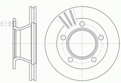 KAWE 623510 -  Тормозной диск