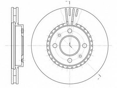 KAWE 630210 -  Тормозной диск