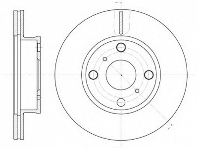 KAWE 640210 -  Тормозной диск