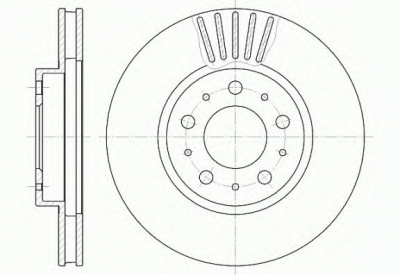 KAWE 641010 -  Тормозной диск