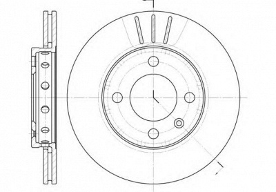 KAWE 642610 -  Тормозной диск