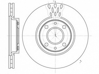 KAWE 644310 -  Тормозной диск