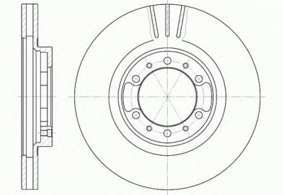 KAWE 646210 -  Тормозной диск