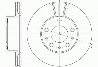 KAWE 647610 -  Тормозной диск