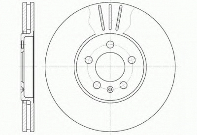 KAWE 649310 -  Тормозной диск