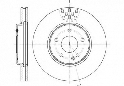 KAWE 655610 -  Тормозной диск