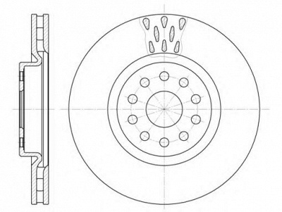 KAWE 656310 -  Тормозной диск