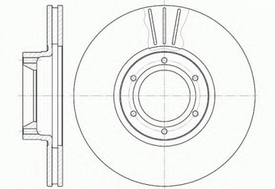 KAWE 656710 -  Тормозной диск