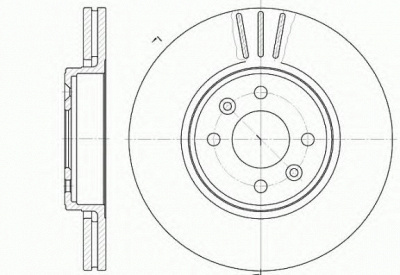 KAWE 658310 -  Тормозной диск