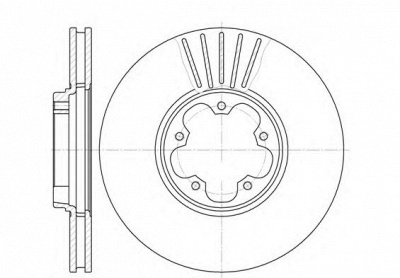 KAWE 660910 -  Тормозной диск