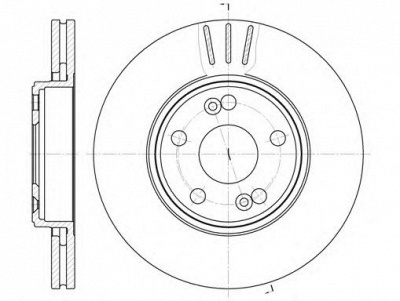 KAWE 662210 -  Тормозной диск