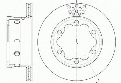 KAWE 662310 -  Тормозной диск