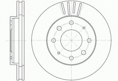 KAWE 662510 -  Тормозной диск