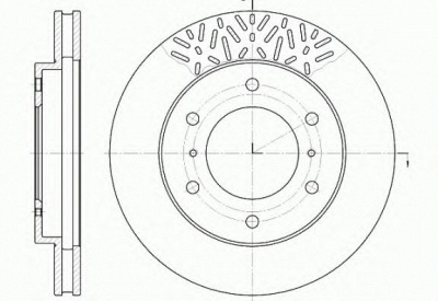 KAWE 663910 -  Тормозной диск