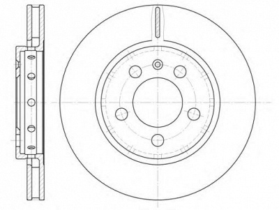 KAWE 664610 -  Тормозной диск