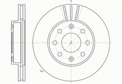 KAWE 665510 -  Тормозной диск