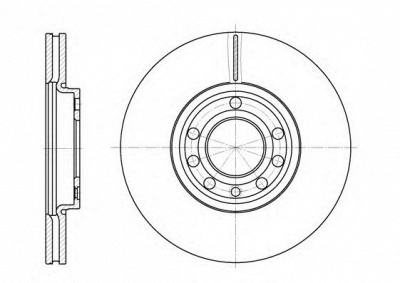 KAWE 668910 -  Тормозной диск