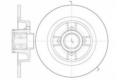 KAWE 669820 -  Тормозной диск