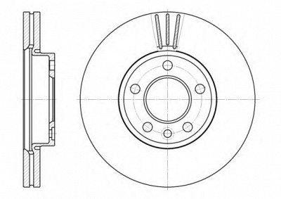KAWE 670810 -  Тормозной диск