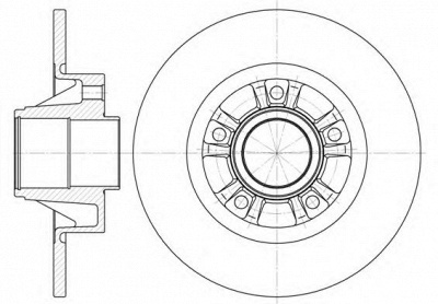 KAWE 673300 -  Тормозной диск