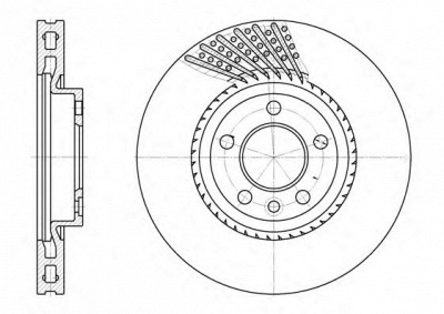 KAWE 674910 -  Тормозной диск