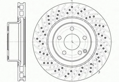 KAWE 678010 -  Тормозной диск